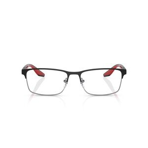 PRADA LINEA ROSSA 0ps 50pv Rectangular Matte Black Steel Eyeglasses